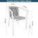 11 Cadeira Empilhavel Oliveta Rivatti 57 cm -Larg- Estrutura Aluminio Castanho Corda Nautica Terracota